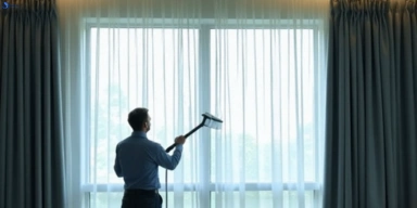 Commercial drapes cleaning service newcomb-vic hotels offices