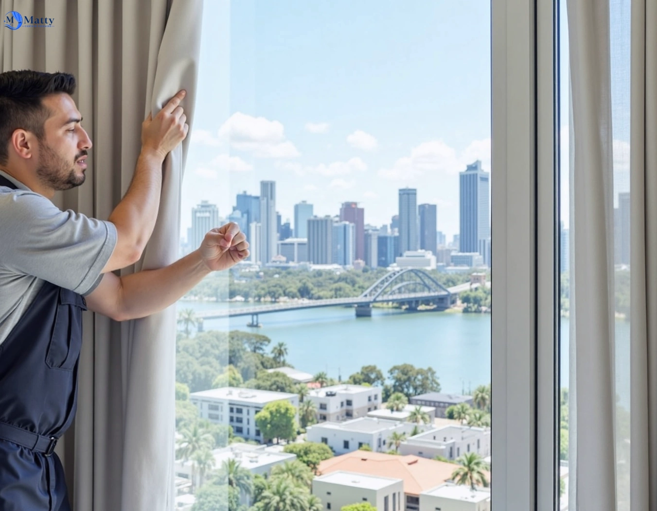 Professional curtain steam cleaning service newcomb-vic QLD by Matty Curtain Cleaning